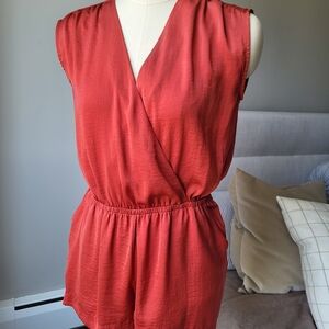 Banana Republic Terracotta Sleeveless Romper